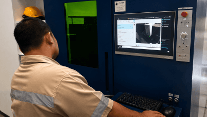 Laser Cutting process at PT Multi Arta Lestari