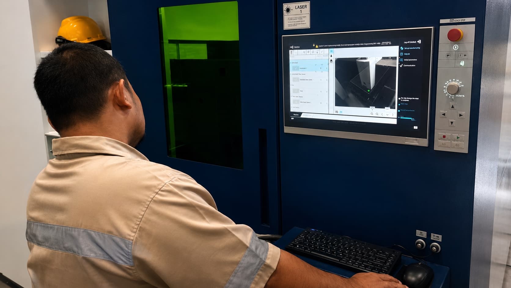 Laser Cutting process at PT Multi Arta Lestari